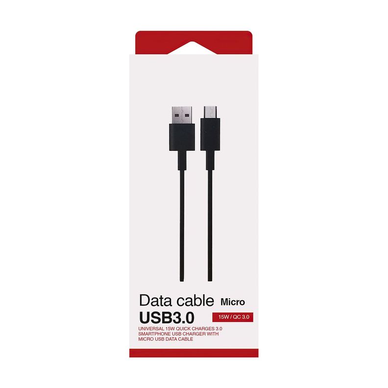Cable V8 Micro USB a USB-A Compatible con Motorola 15W 1m-6