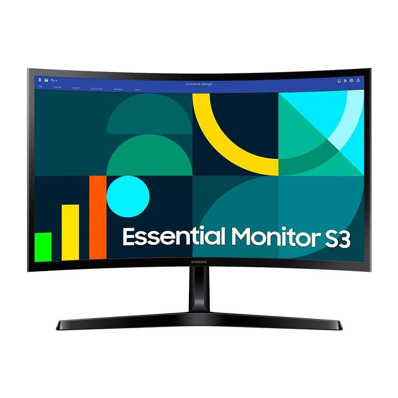 Monitor Curvo Samsung Essential S3 24in FHD 100Hz 4ms Vesa-0