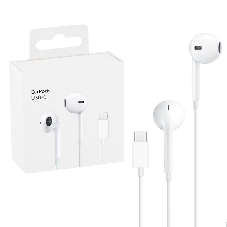 Audifonos EarPods Compatible con Iphone Conexion Tipo C-0