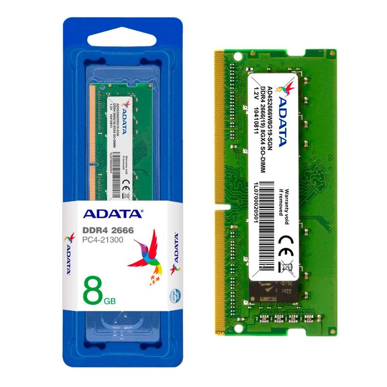Memoria Ram Notebook Adata 8gb Ddr4 2666mhz Sodimm Adata | Paris.cl