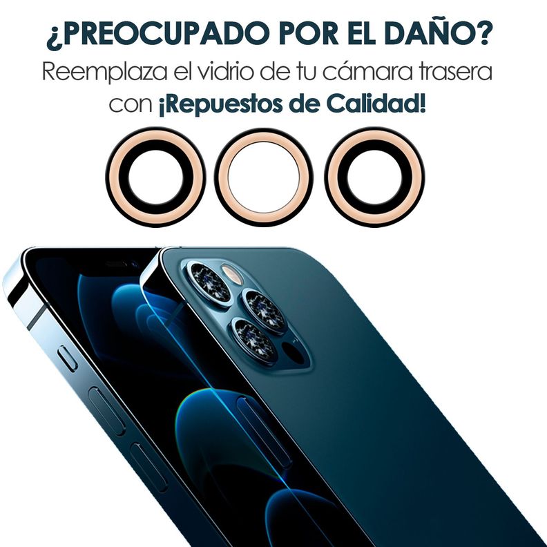 Vidrios de Camaras Trasera Compatible con Iphone 14 Pro Max-3