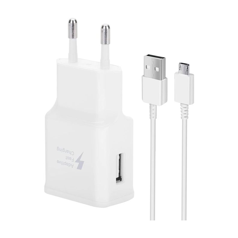 Cargador para Samsung 15W Carga Rapida V8 Micro USB a USB-0