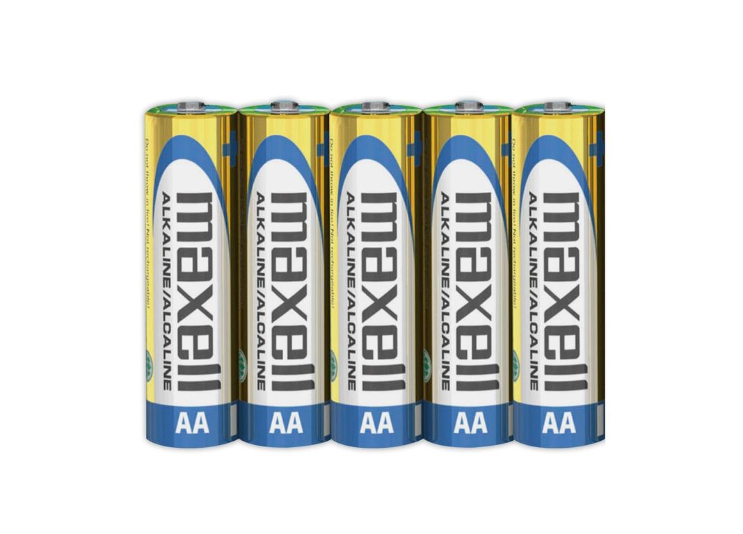 Pilas AA LR6 x5 1.5V Alcalina Maxell Durabilidad y Potencia-1