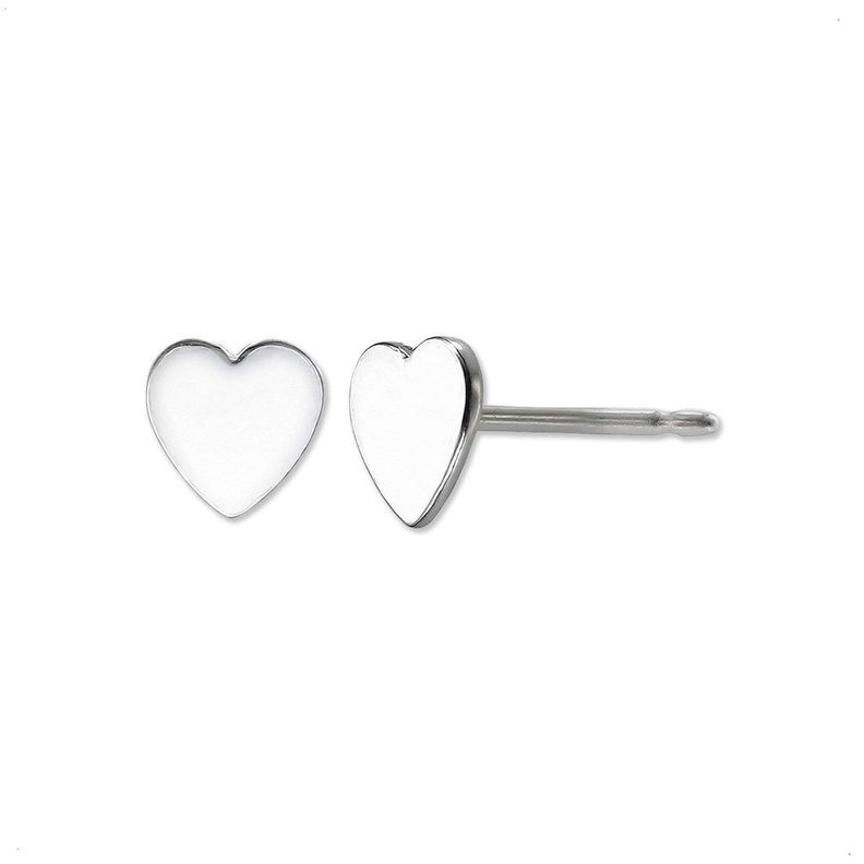 Aros Aritos Corazon Plata 925 - Mabelita-0