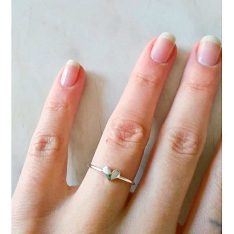 Anillo Ajustable Corazón Plata 925 - MABELITA-3