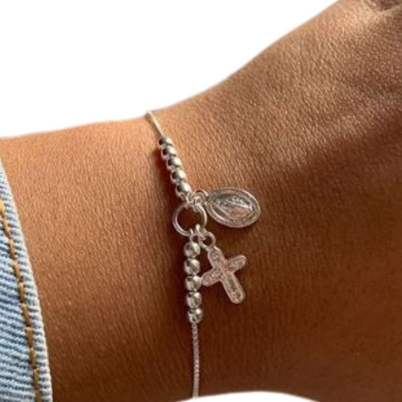 Pulsera de Plata 925 Denario - Mabelita-0
