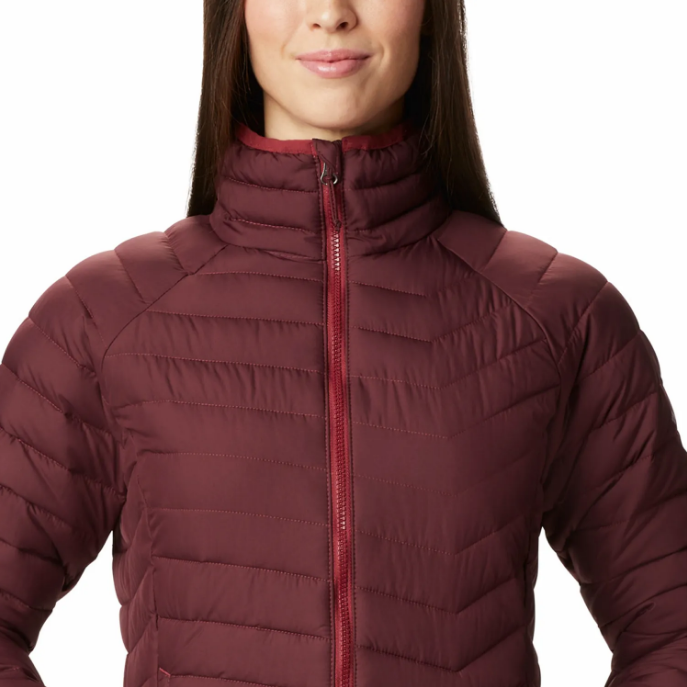Parka Mujer Columbia Powder Lite burdeo-2