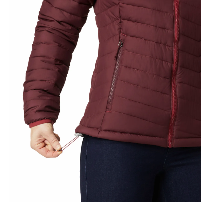 Parka Mujer Columbia Powder Lite burdeo-3