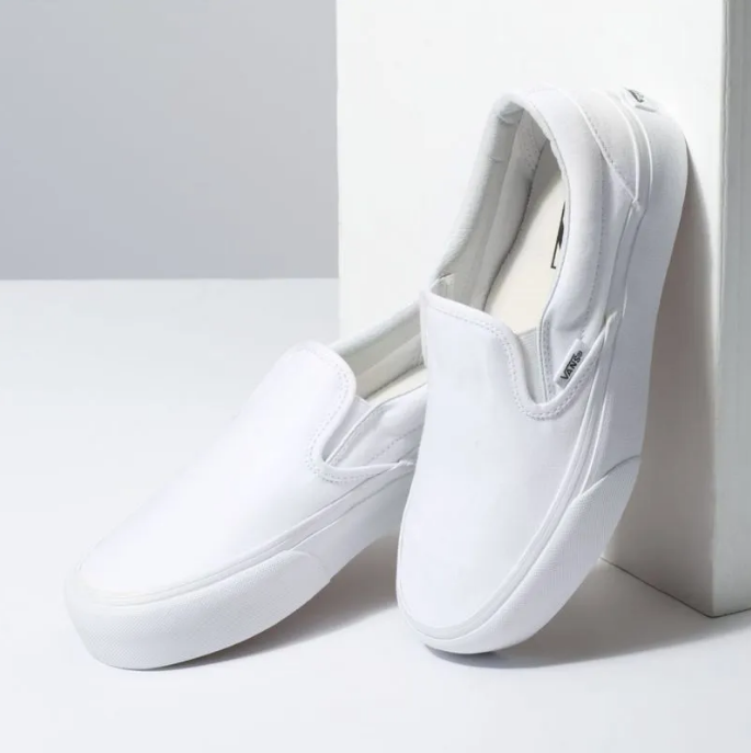 Zapatillas Vans Classic Slip Platform True White-3