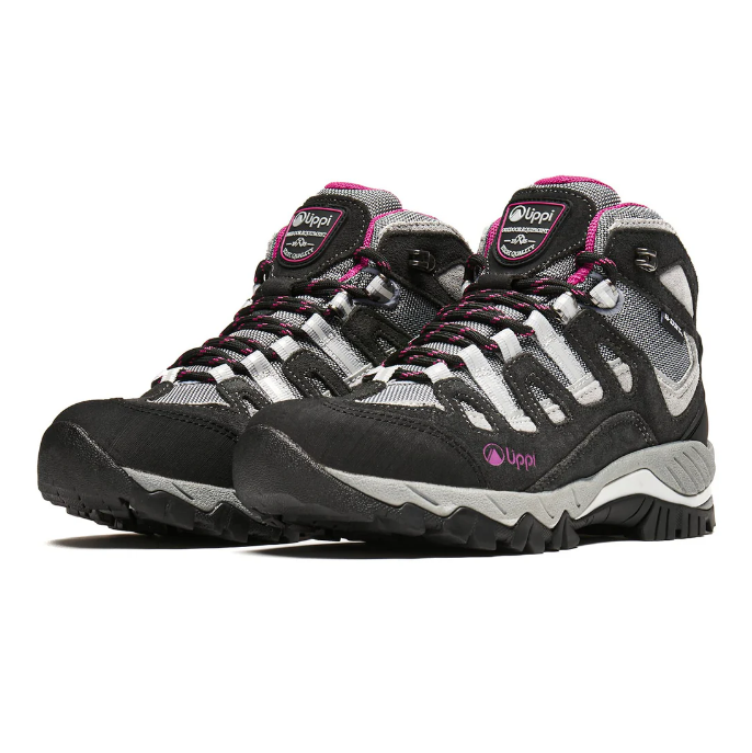 Botín Lippi Puelo CS Hi mujer Grafito/Fucsia trekking hiking senderismo-5