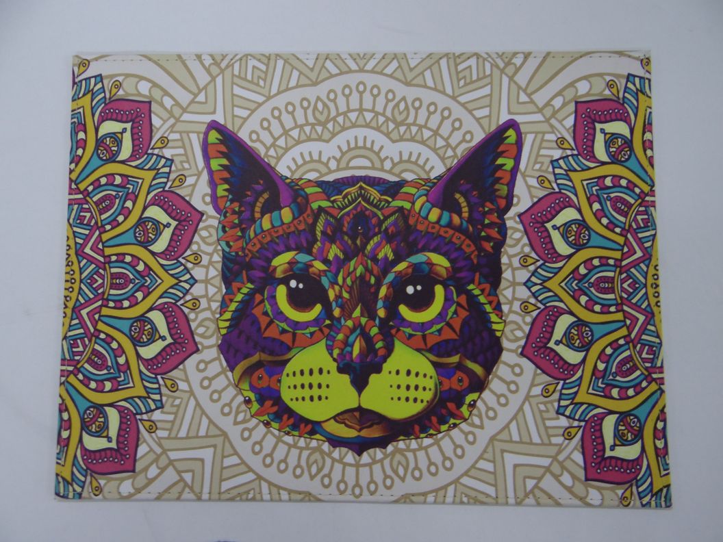 Pack de 6 individuales Gato Mándala-1