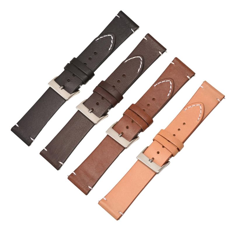 Correa Reloj Cuero Variedad Colores 12mm 14mm 18mm 16mm 20mm 22mm 24mm-3