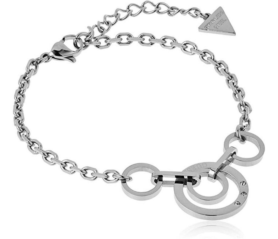 Pulsera Guess Eternal Circles Talla L Color Plateado-0