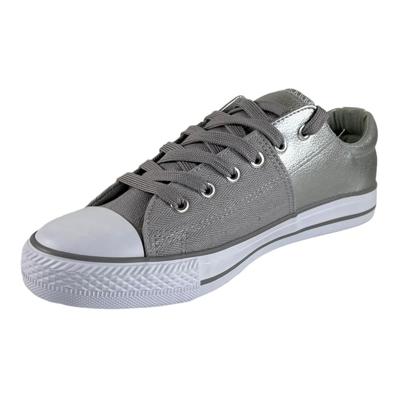 Zapatilla Wisdom Lona Plateada Tipo Conv-4