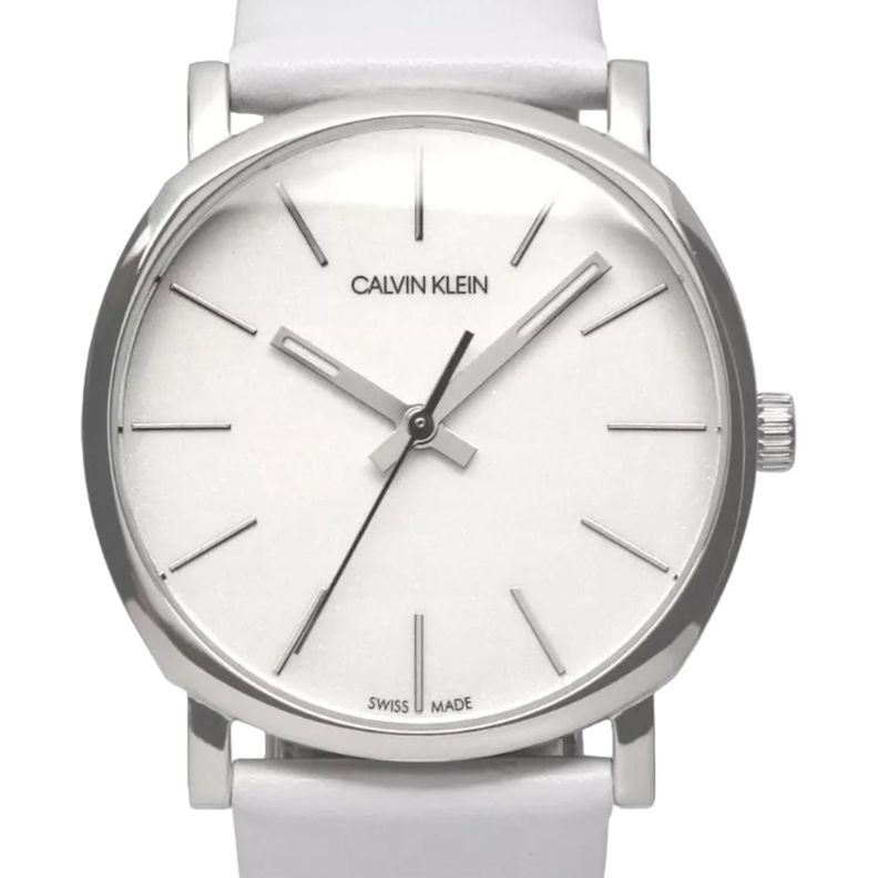 Reloj Calvin Klein Posh Cuarzo Esfera Blanca Mujer K8q331l2-0