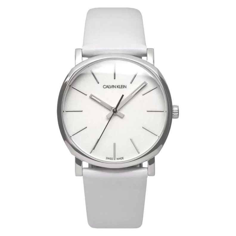 Reloj Calvin Klein Posh Cuarzo Esfera Blanca Mujer K8q331l2-1