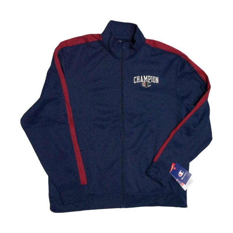 POLERON CHAMPION HOMBRE AZUL CON CIERRE