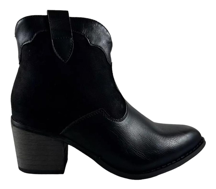 Botin Via Uno Negro Mujer 12083407-0