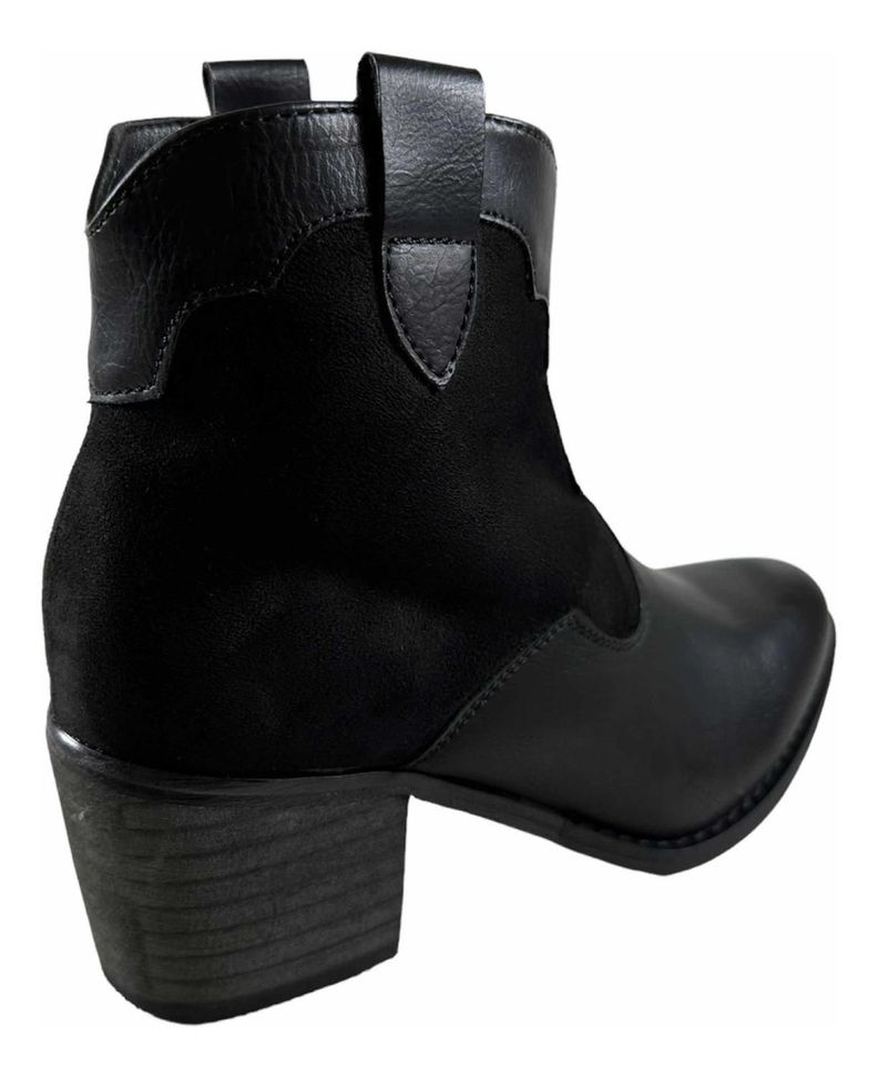 Botin Via Uno Negro Mujer 12083407-4