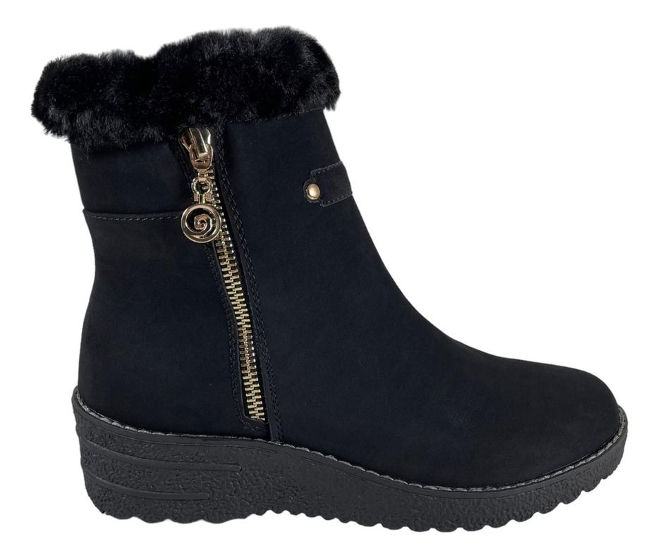 Botin Via Uno Mujer Negro 12085401-0