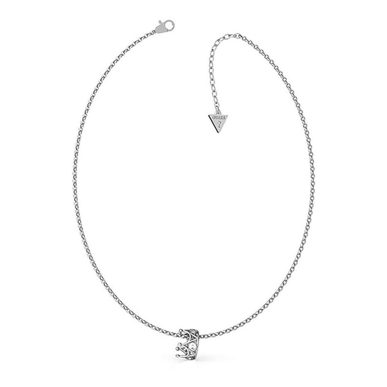 Collar Guess Queen Of Heart Ubn79009 Plateado-0