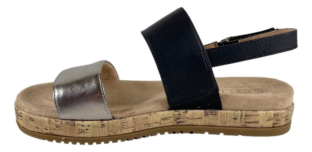 Sandalia Soul Naturalizer Negro Mujer Dorri Memory Foam-5