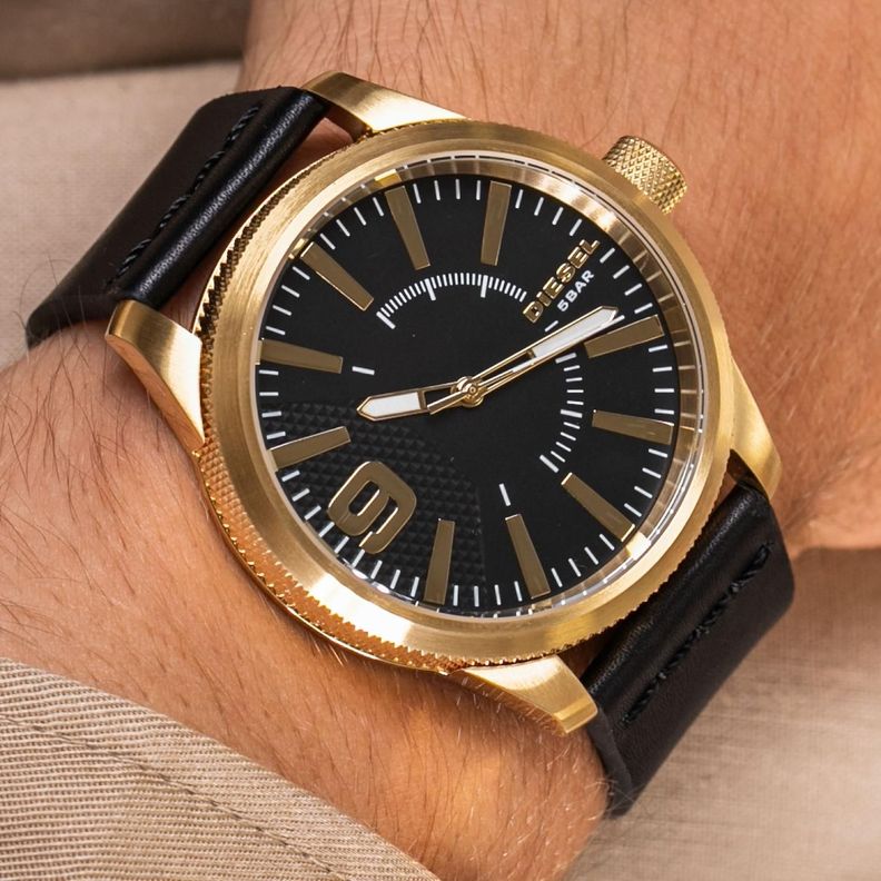 Reloj Diesel Hombre Negro Dorado Cuarzo Dz1801 Diesel | Paris.cl