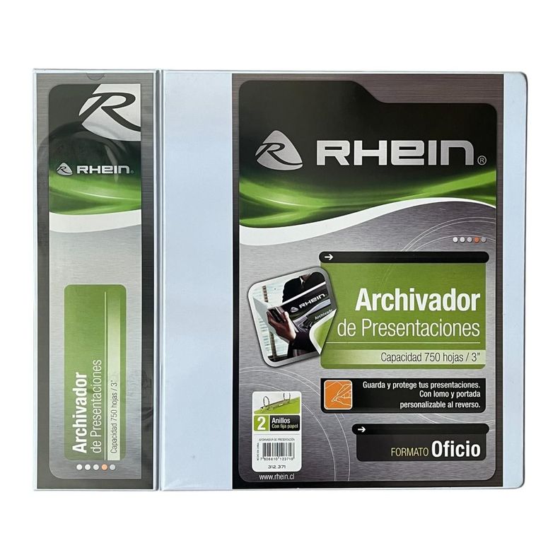 Flat para Archivador Rhein Oficio Pack 50 Unidades Blanco