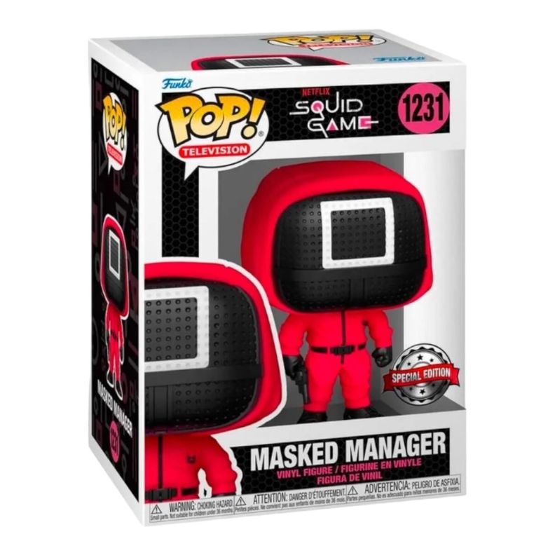 FIGURA COLECCIONABLE FUNKO POP SQUID GAME - MASKED MANAGER-0