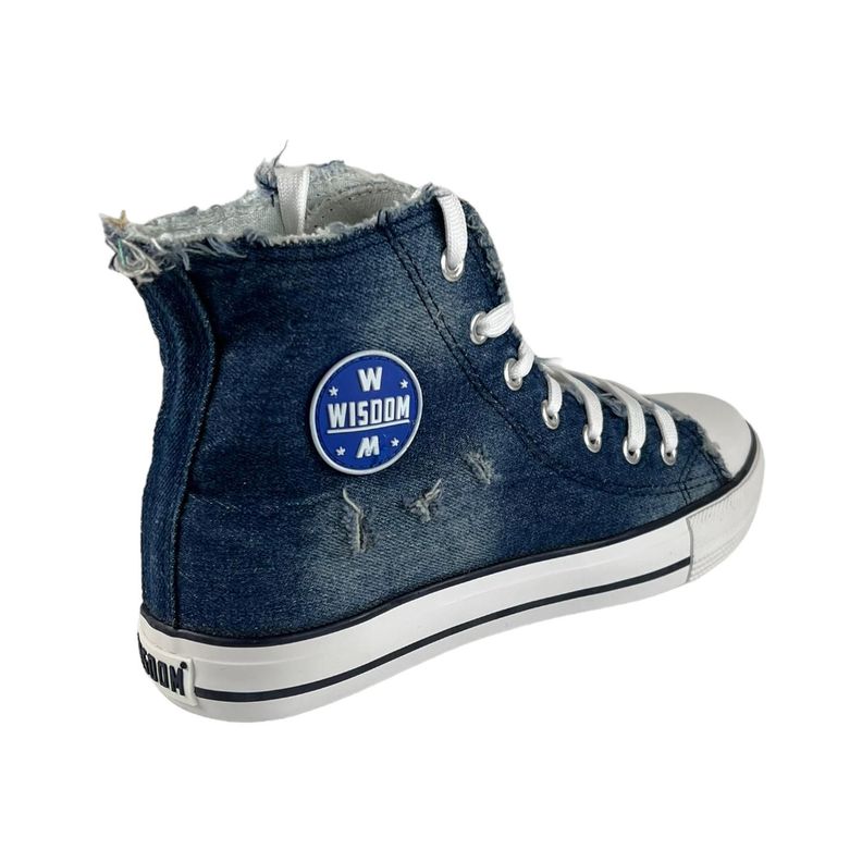 Zapatilla Wisdom Lona Azul Tipo Conv-1