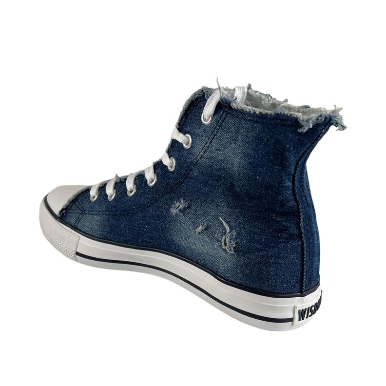 Zapatilla Wisdom Lona Azul Tipo Conv-2