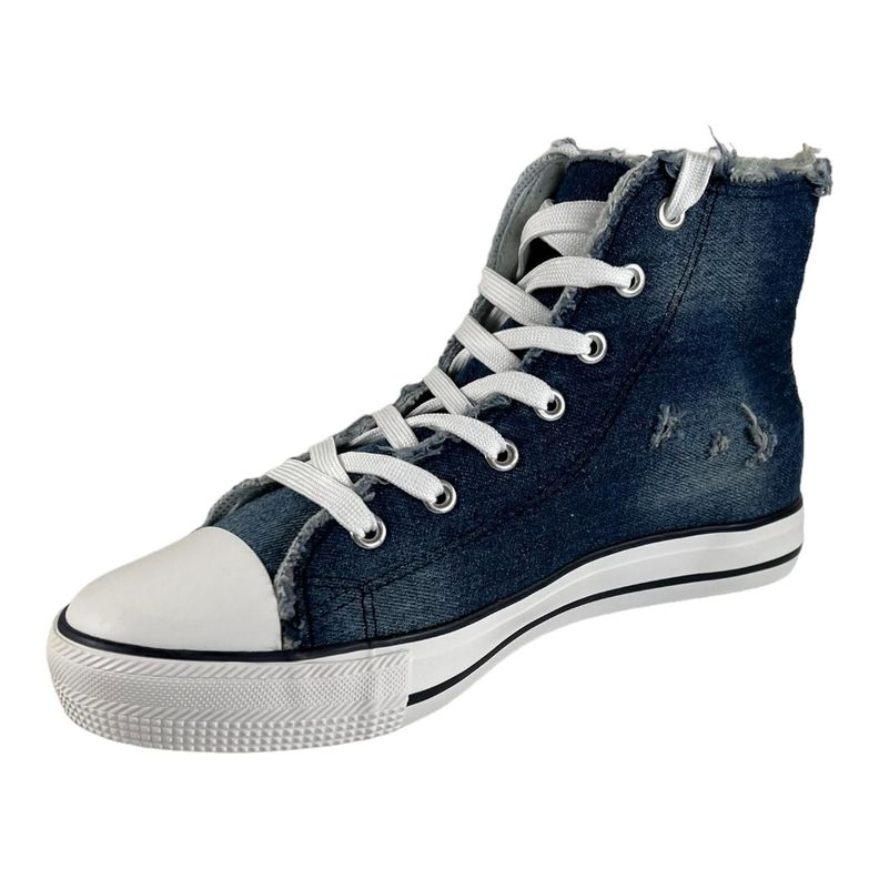 Zapatilla Wisdom Lona Azul Tipo Conv-4