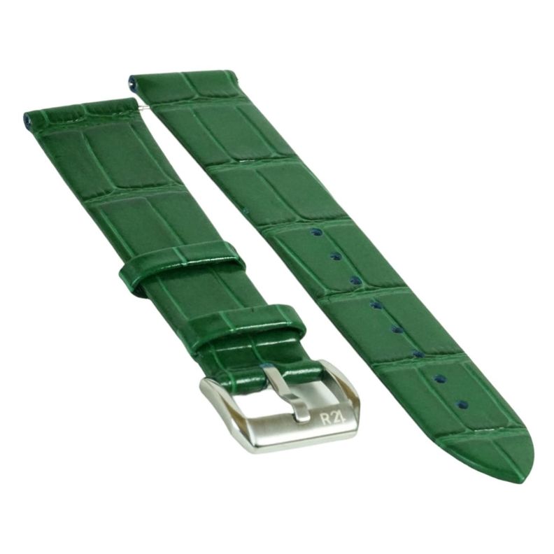 Correa Reloj Cuero Variedad Colores Y Medidas Verde 22