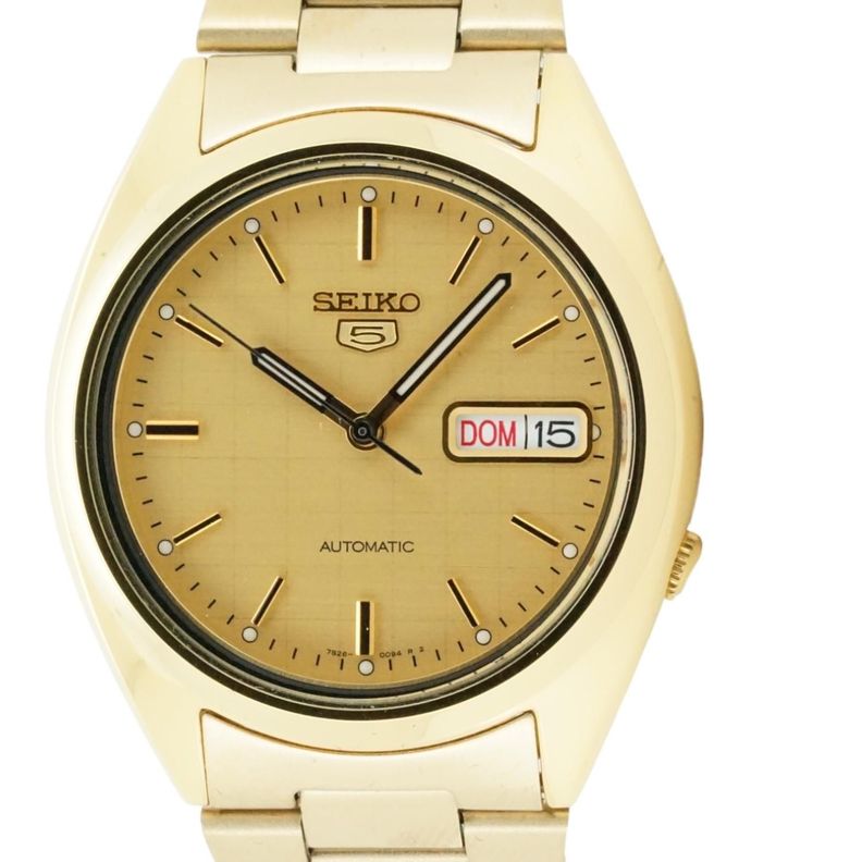 Reloj Seiko Automatico Unisex Esfera Champagne SNXL72-0