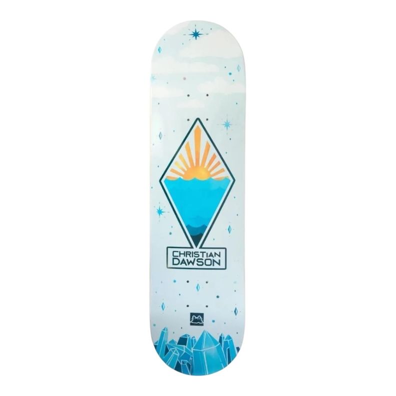 Tabla Skate Patineta Gangsta Dawson 8.25 Blanco