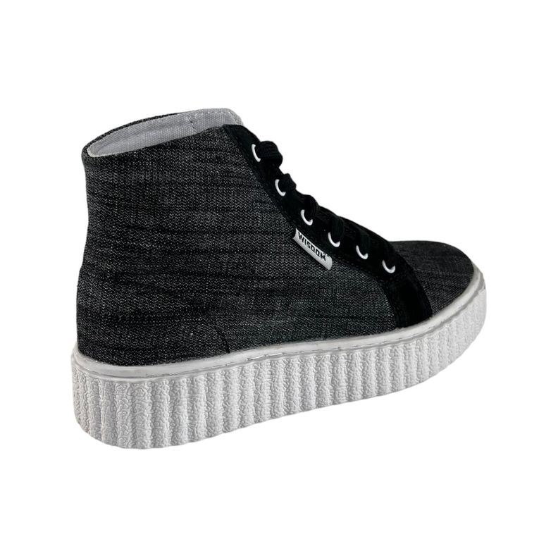 Zapatilla Wisdom Lona Gris Oscuro Tipo Conv-1
