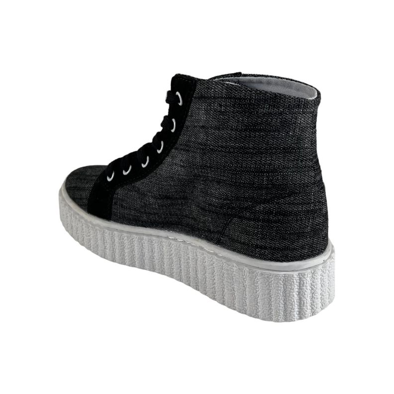 Zapatilla Wisdom Lona Gris Oscuro Tipo Conv-2