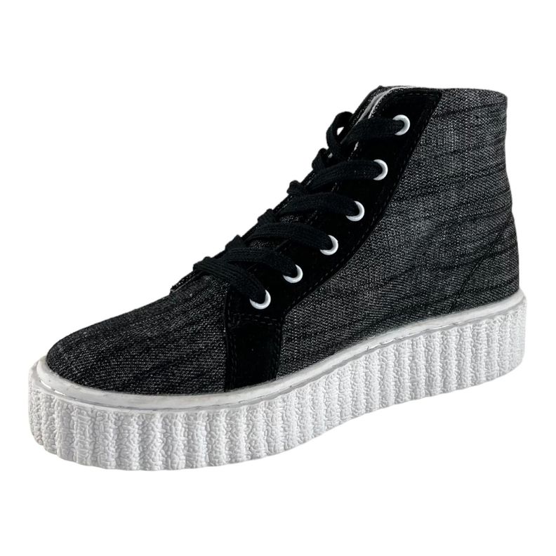 Zapatilla Wisdom Lona Gris Oscuro Tipo Conv-4