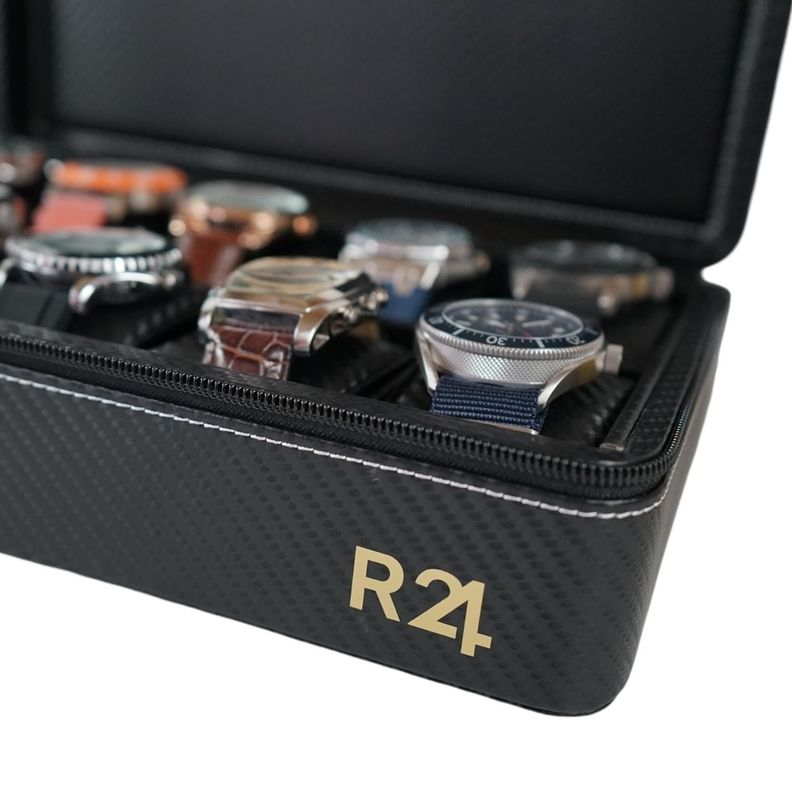 Caja Organizadora Premium para 10 Relojes - Cuero Pu-3