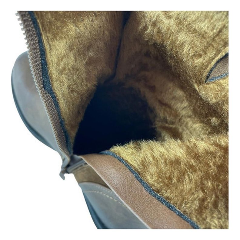 Botin Via Uno Mujer Camel Chiporro Cuero Pu-6