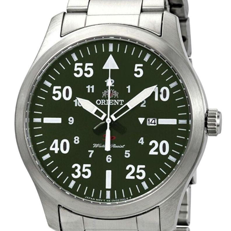 Reloj Orient Flight Esfera Verde Cuarzo Fung2001f0