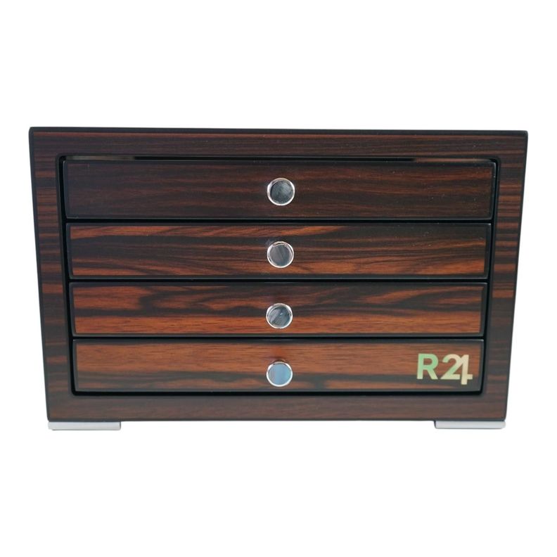 Caja de lujo Madera Ebano para 32 Lapiceras-1