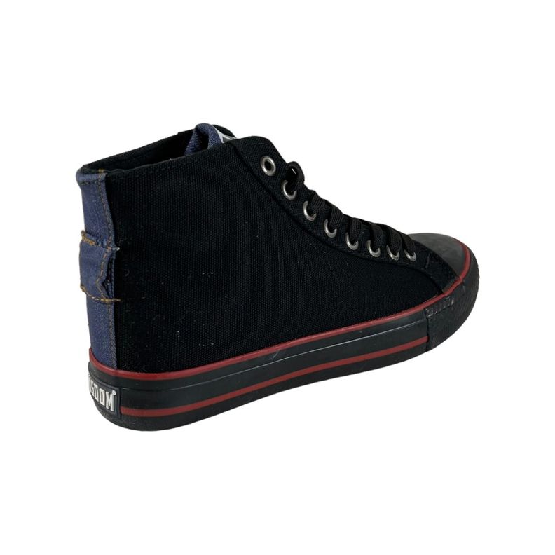 Zapatilla Wisdom Lona Negro Tipo Conv-1