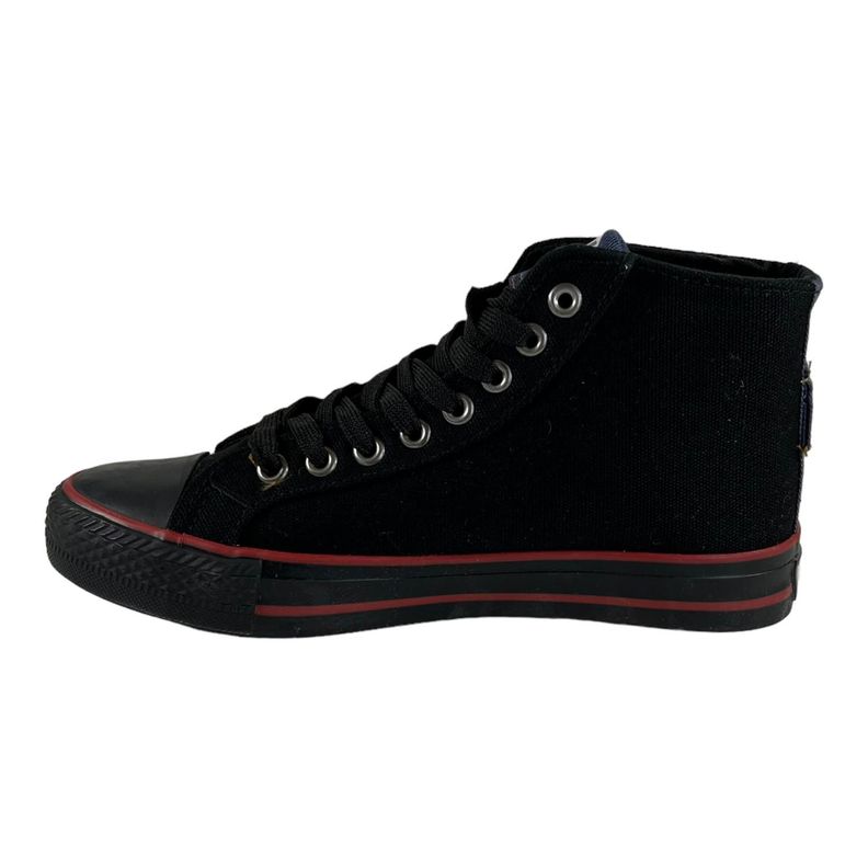 Zapatilla Wisdom Lona Negro Tipo Conv-3