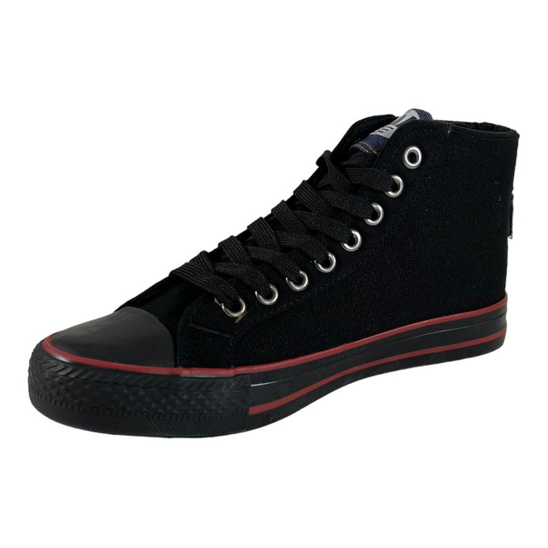 Zapatilla Wisdom Lona Negro Tipo Conv-4
