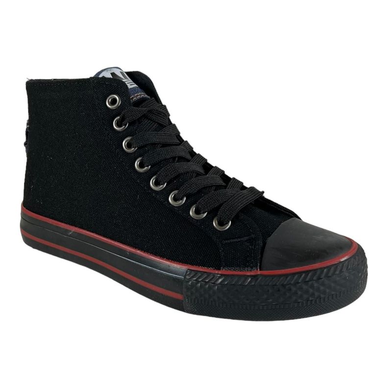 Zapatilla Wisdom Lona Negro Tipo Conv-5