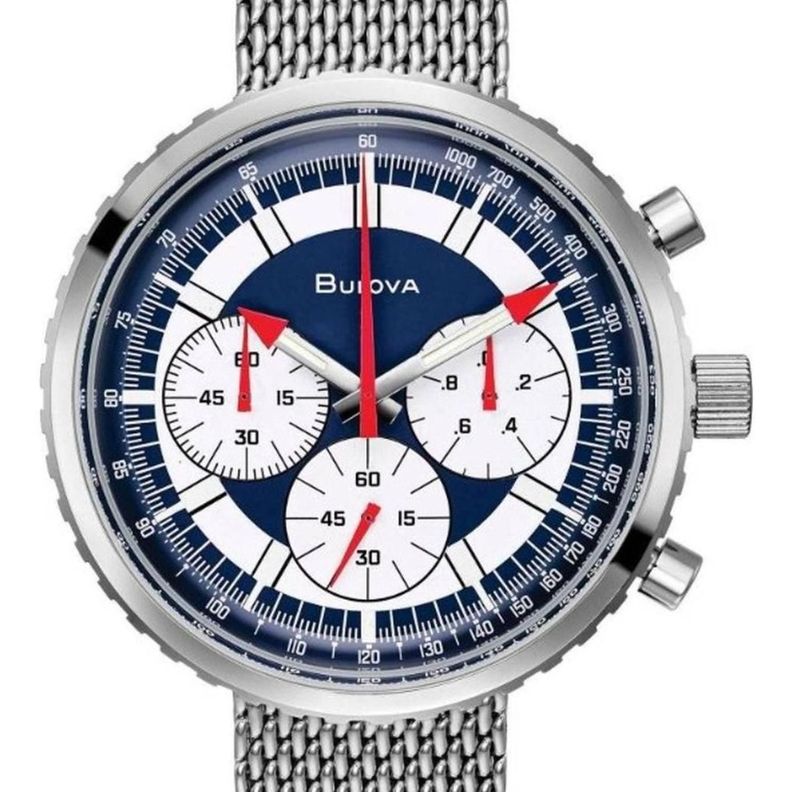 Reloj Bulova Archive Series Cronografo C Azul 96k101-0