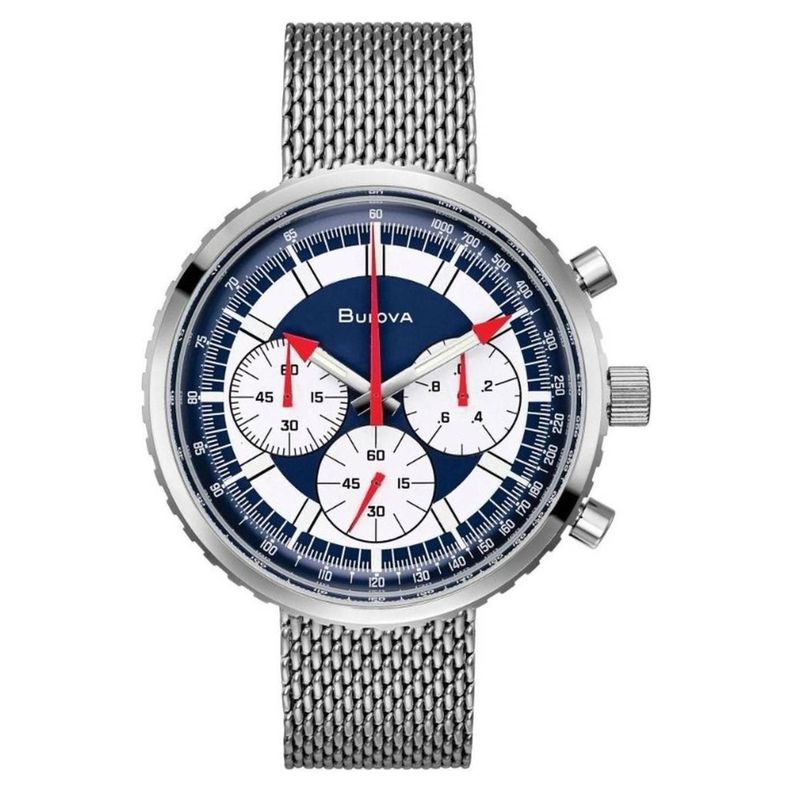 Reloj Bulova Archive Series Cronografo C Azul 96k101-1