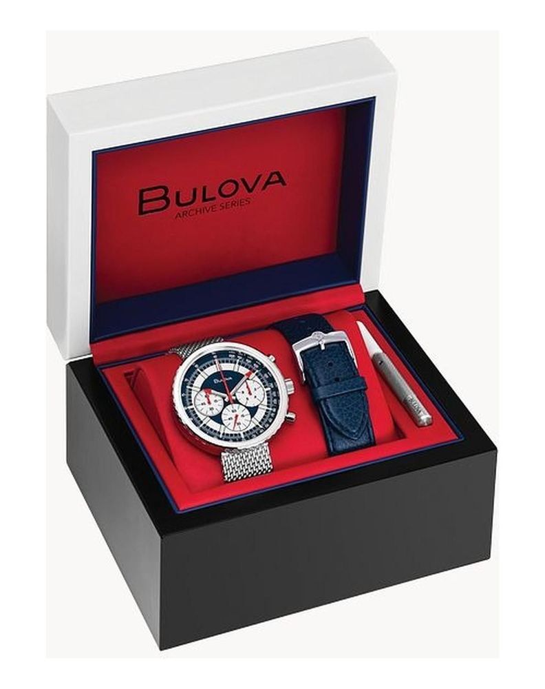Reloj Bulova Archive Series Cronografo C Azul 96k101-3