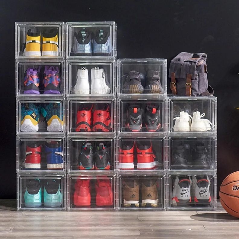 CAJA ORGANIZADORA ZAPATO APILABLE PREMIUM CIERRE MAGNETICO-5